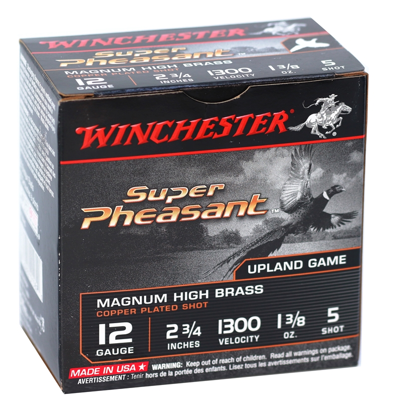 chester Super Pheasant 12 Gauge 2-3/4 1 3/8 Oz Oz. #5 Lead Shot Box Of 25 Ammo