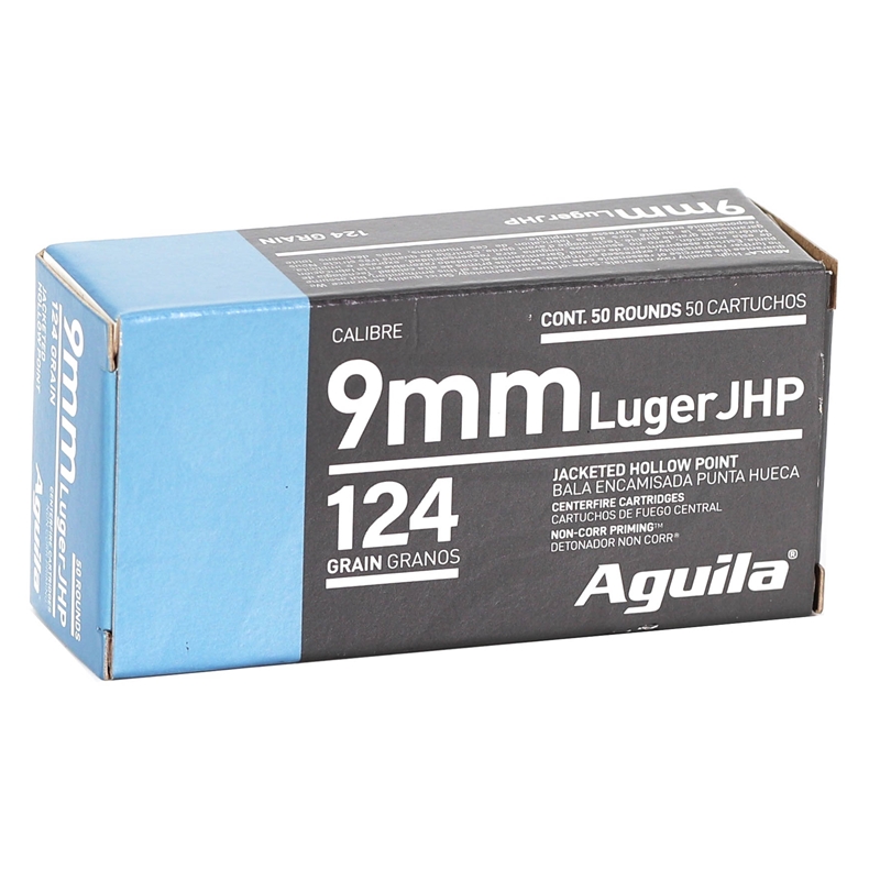 ila 9mm Luger 124 Grain Jacketed Hollow Point Box Of 50 Ammo