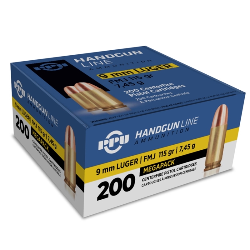 i Partizan 9mm Luger 115 Grain Full Metal Jacket 200 Round Box Box Of 200 Ammo