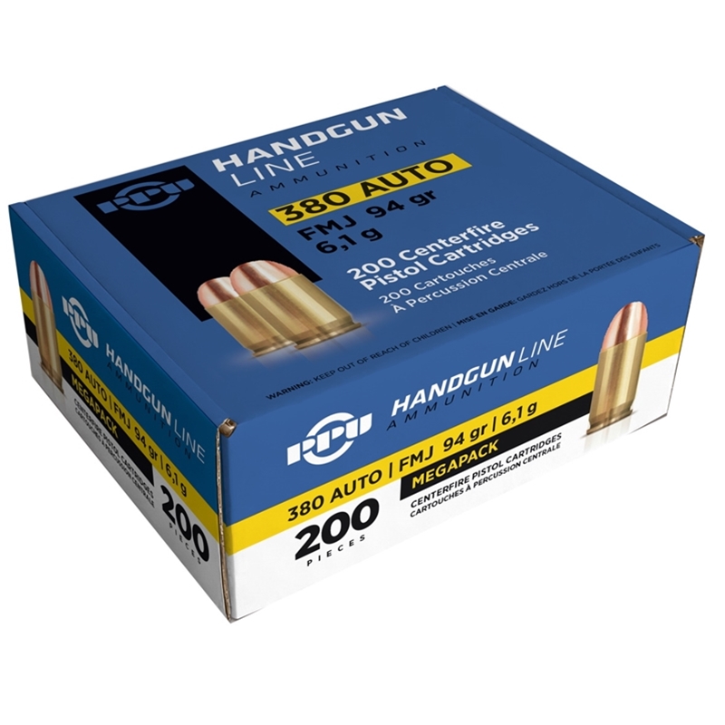 i Partizan 380 ACP Auto 94 Grain Full Metal Jacket 200 Rounds Box Box Of 200 Ammo