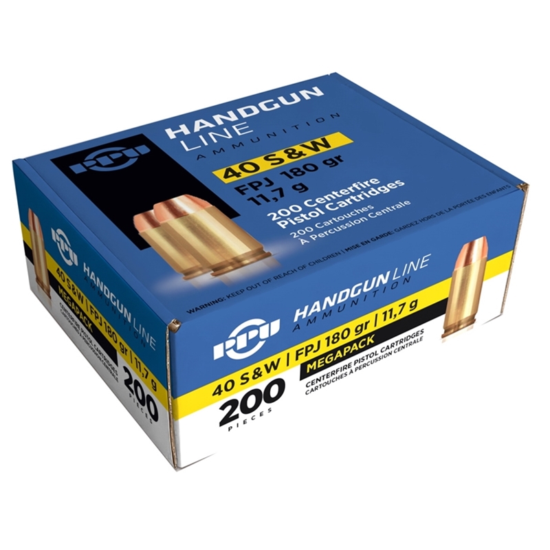 i Partizan 40 S&W 180 Grain Flat Point Jacket 200 Rounds Box Box Of 200 Ammo