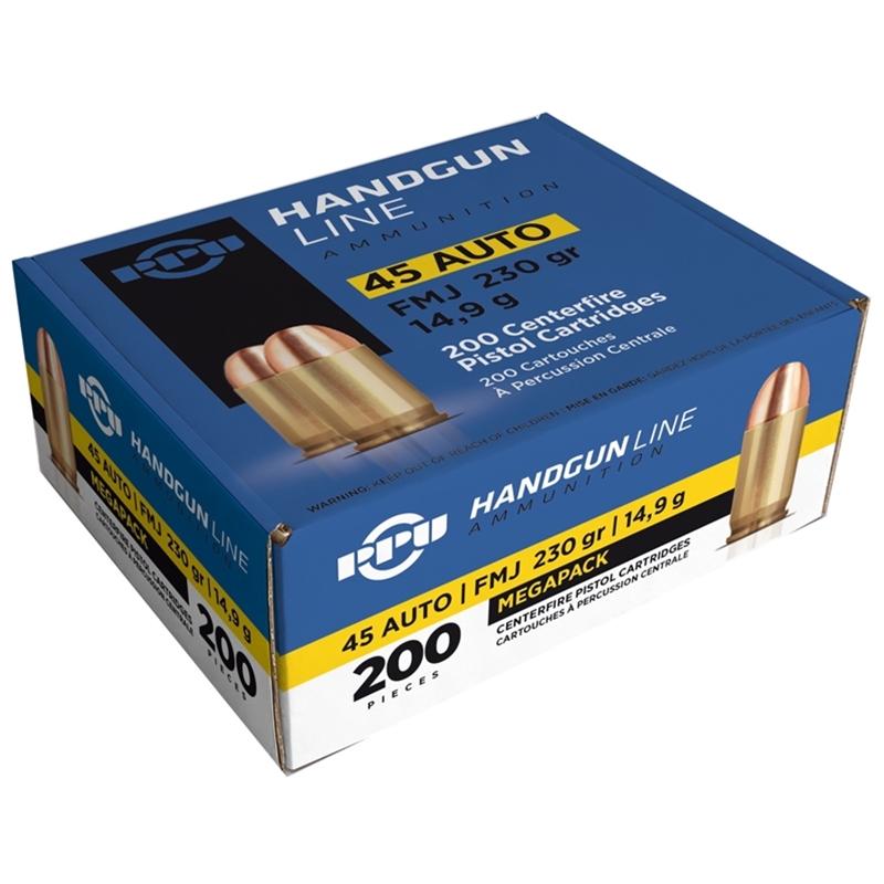 i Partizan 45 ACP Auto 230 Grain Full Metal Jacket 200 Rounds Box Box Of 200 Ammo