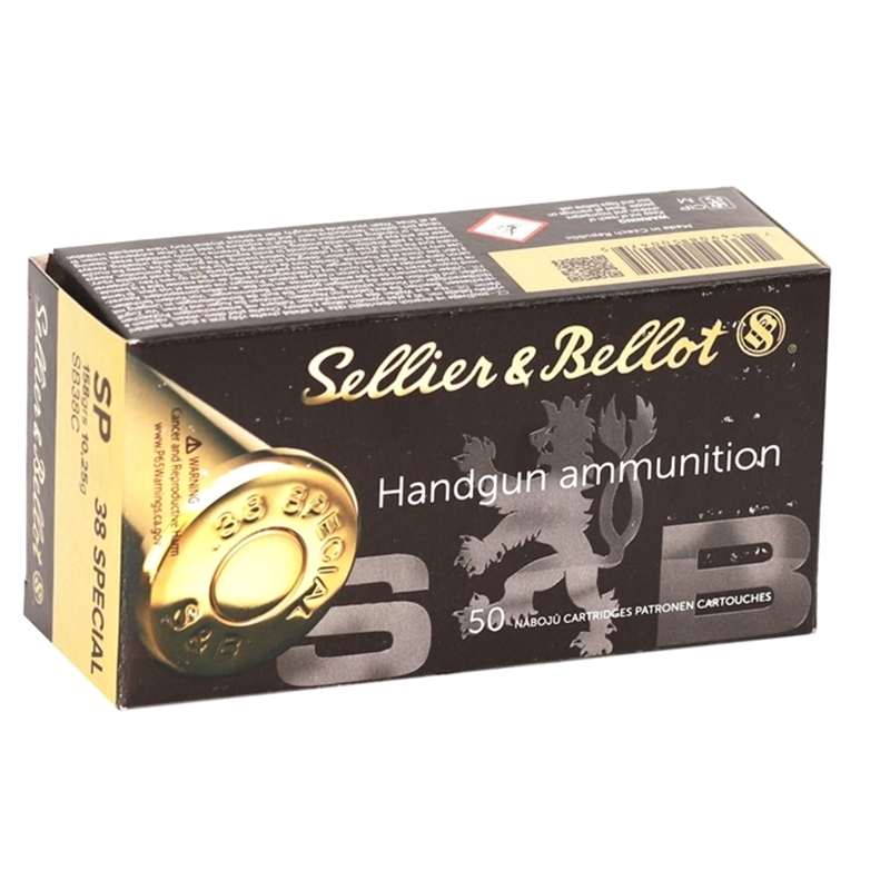 lier & Bellot 38 Special 158 Grain Soft-Point Box Of 50 Ammo