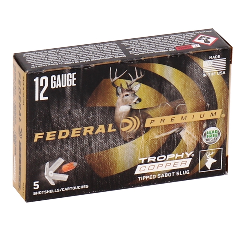 eral Premium Vital-Shok 12 Gauge 2-3/4 11/16 Oz Sabot Slug Shot Box Of 5 Ammo