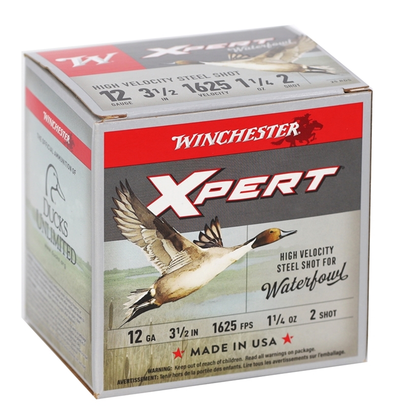 chester Super-X Xpert 12 Gauge 3-1/2 1-1/4 Oz #2 Steel Shot Box Of 25 Ammo