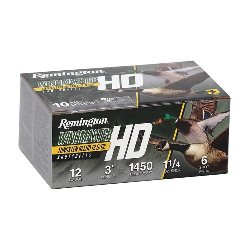 ington Wingmaster 12 Gauge 3 1 1/4oz #6 Shot Tungsten Alloy Shot Box Of 10 Ammo