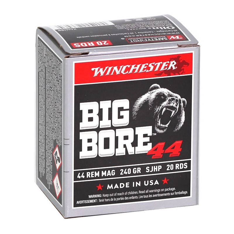 chester Big Bore 44 Remington Magnum 240 Grain Semi -Jacketed Hollow Point Box Of 20 Ammo