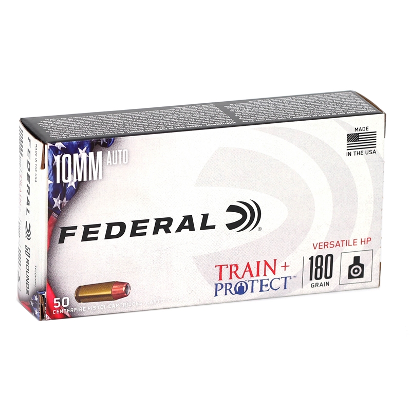 eral Train Protect 10mm Auto 180 Grain VHP Box Of 50 Ammo