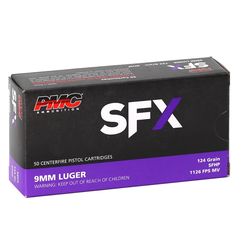  SFX 9mm Luger 124 Grain SF Hollow Point Box Of 50 Ammo