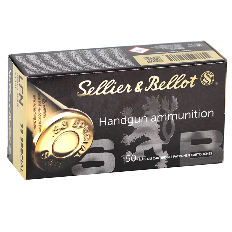 lier & Bellot 38 Special 158 Grain Lead Flat Nose Box Of 50 Ammo