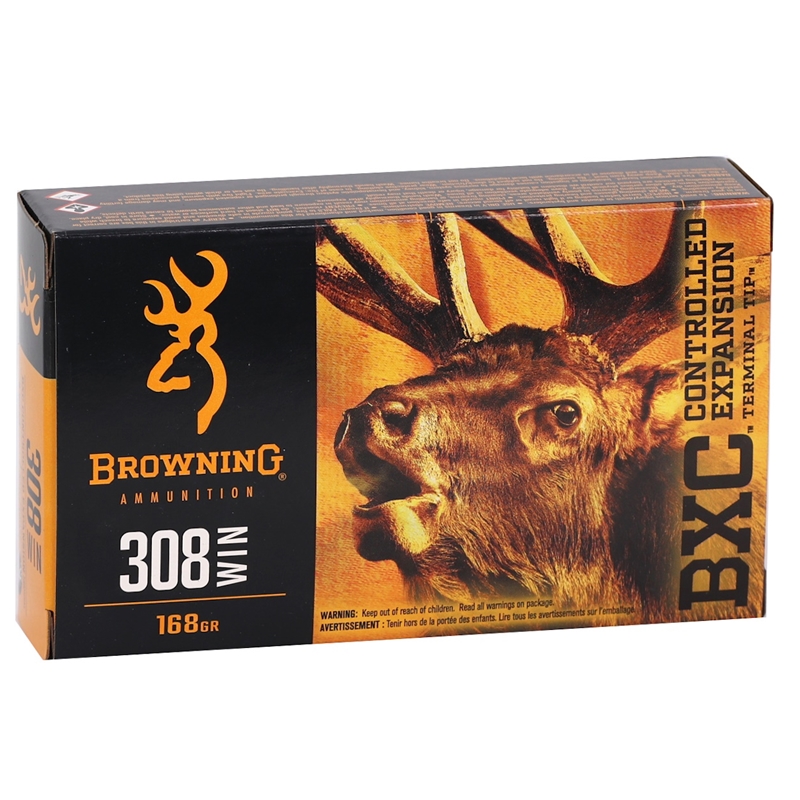 wning BXC 308 Winchester 168 Grain Controlled Expansion Terminal Tip Box Of 20 Ammo