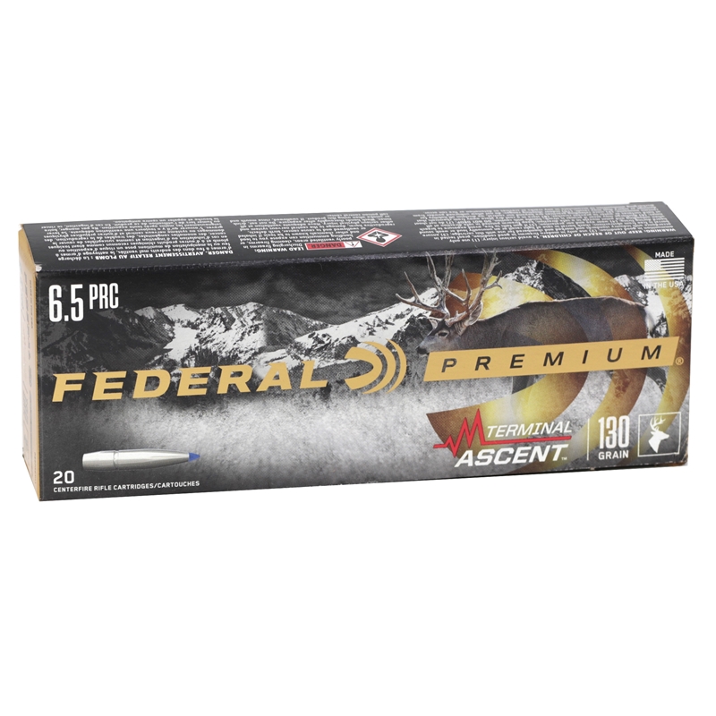 eral Premium 6.5 PRC 120 Grain Trophy Copper Box Of 20 Ammo