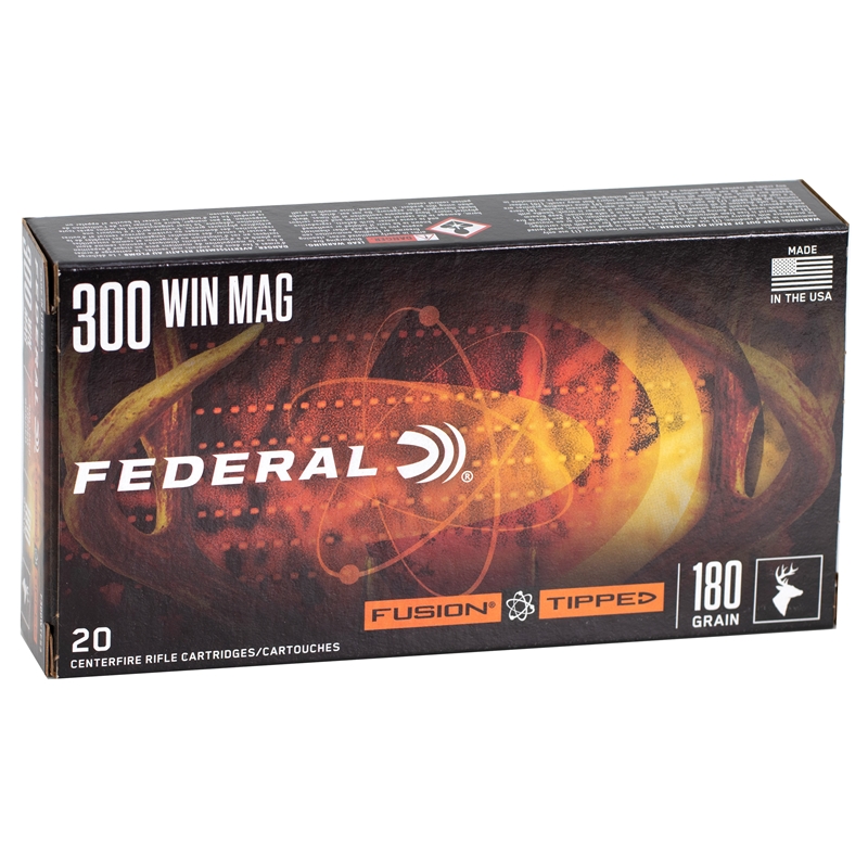 eral Fusion 300 Winchester Magnum 180 Grain Polymer Tip Box Of 20 Ammo