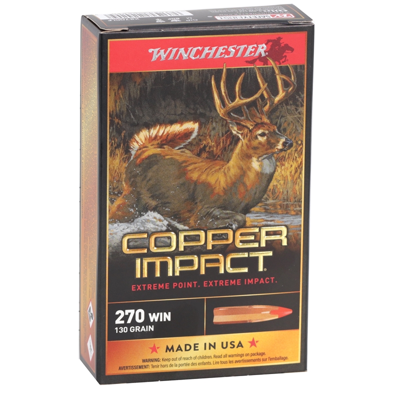 chester Copper Impact 270 Winchester 130 Grain Extreme Point Box Of 20 Ammo