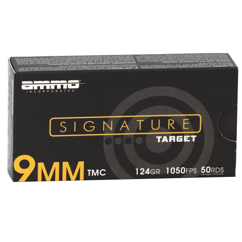 o Inc Signature 9mm Luger 124 Grain Total Metal Jacket Box Of 50 Ammo