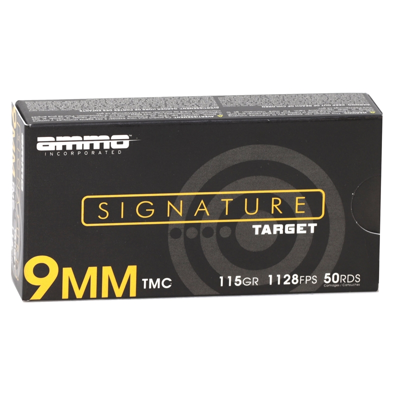 o Inc Signature Target 9mm Luger 115 Grain Total Metal Jacket Box Of 50 Ammo