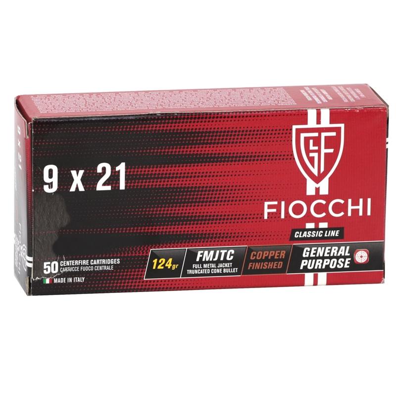 cchi Classic Line 9x21 IMI 124 Grain Full Metal Jacket Truncated Cone Box Of 50 Ammo