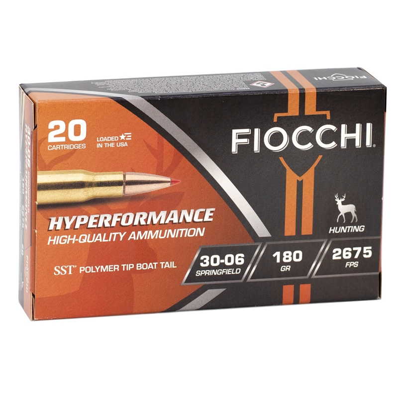 cchi Hyperformance 30-06 Springfield 180 Grain SST Polymer Tip Boat Tail Box Of 20 Ammo