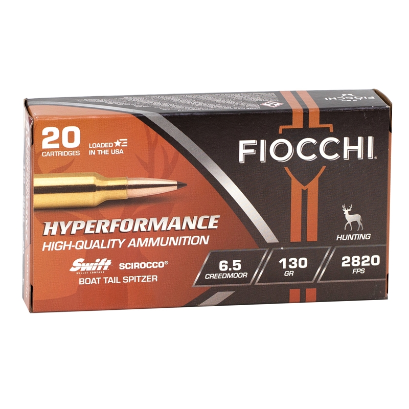 cchi Hyperformance 6.5 Creedmoor 130 Grain Scirocco BT Spitzer Box Of 20 Ammo