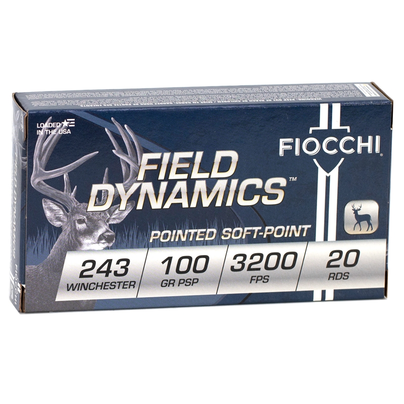 cchi Field Dynamics 243 Winchester 100 Grain Pointed Soft Point Box Of 20 Ammo