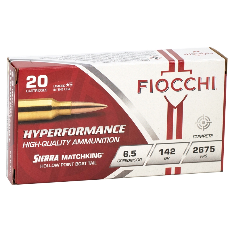 cchi Hyperformance 6.5 Creedmoor 142 Grain Sierra MatchKing BTHP Box Of 20 Ammo