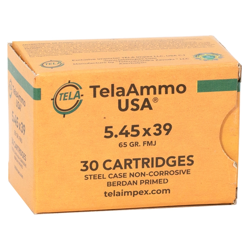 aAmmo 5.45x39mm 65 Grain Full Metal Jacket Steel Case Box Of 30 Ammo