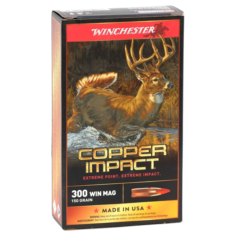 chester Copper Impact 300 Winchester Magnum 150 Grain Polymer Tip Box Of 20 Ammo