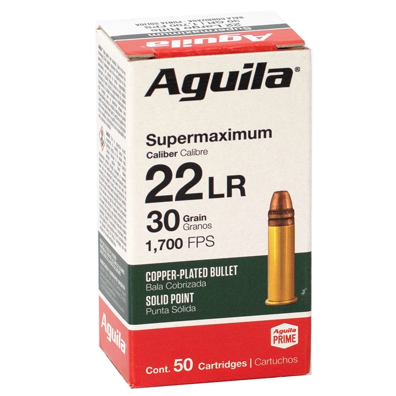 ila Supermaxium 22 Long Rifle 30 Grain CP Lead Solid Box Of 50 Ammo