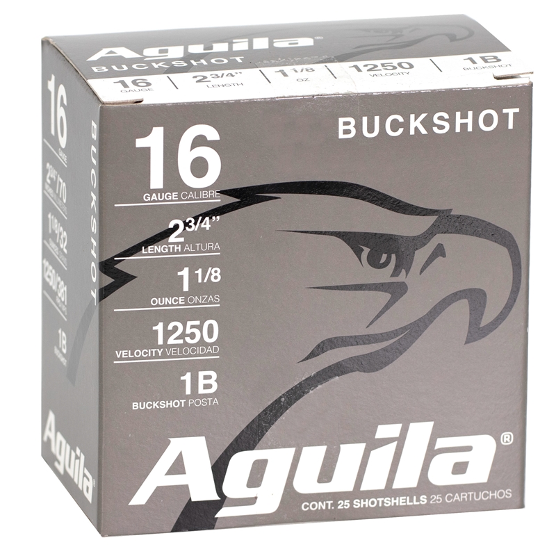 ila High Velocity 16 Gauge 2-3/4 1 1/8 Oz #1 Buckshot Box Of 25 Ammo