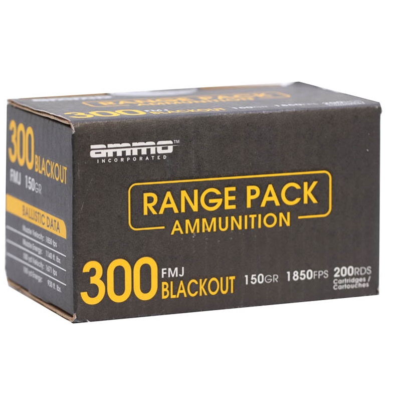 o Inc Signature 300 Blackout 150 Grain Full Metal Jacket 200 Cartridges Box Of 200 Ammo