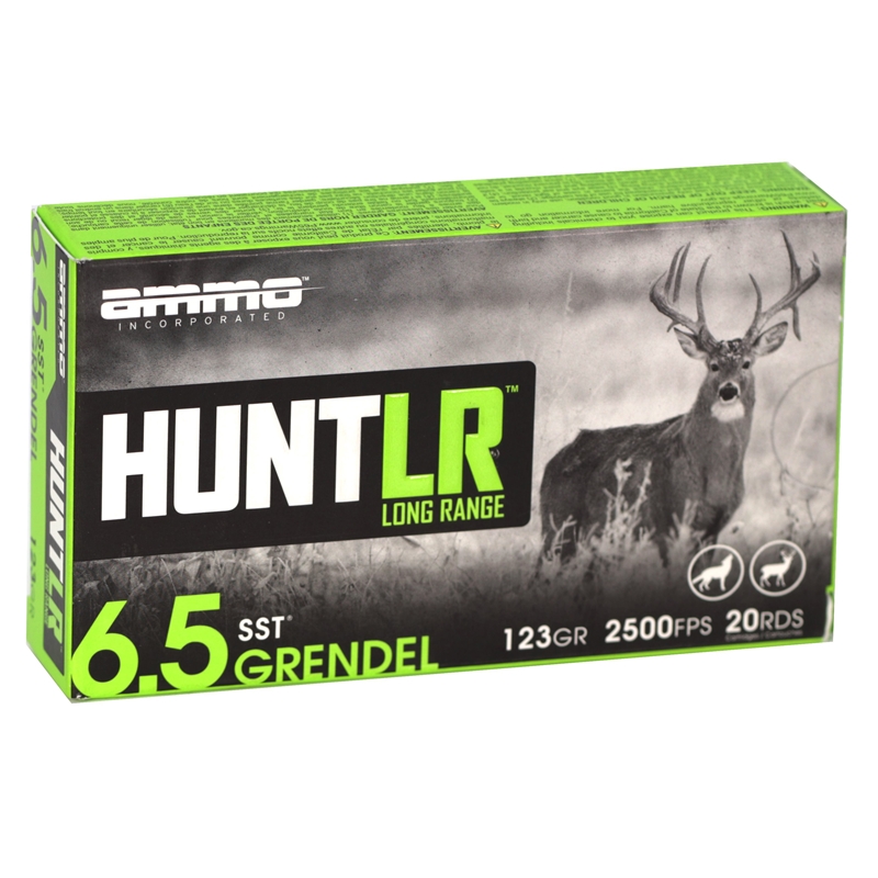 o Inc Hunt LR 6.5mm Grendel 123 Grain SST Box Of 20 Ammo