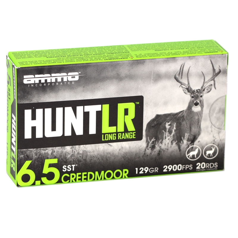 o Inc Hunt LR 6.5 Creedmoor 129 Grain SST Box Of 20 Ammo