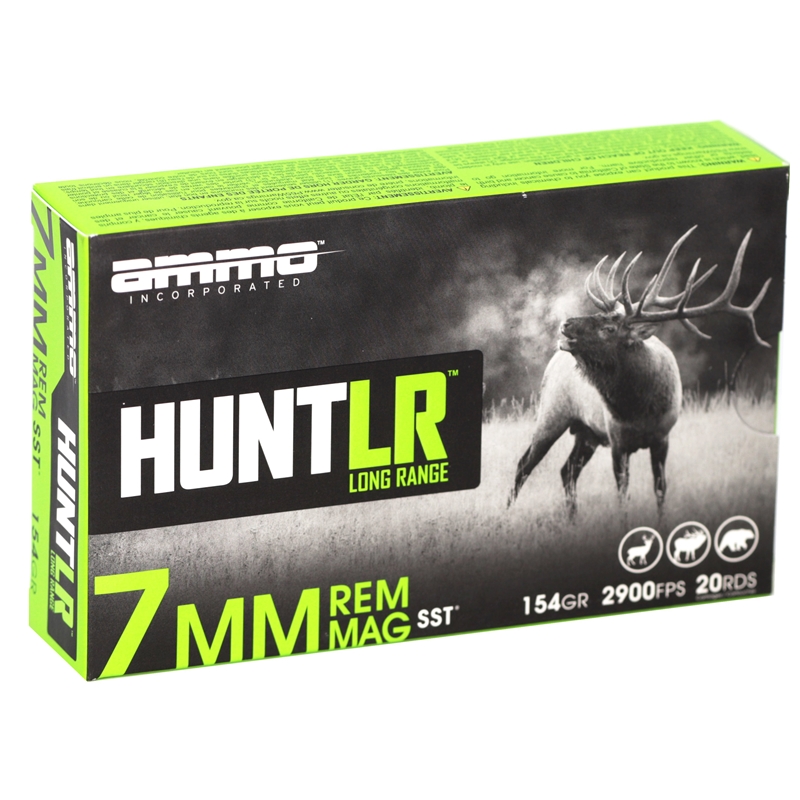 o Inc Hunt LR 7mm Remington Magnum 154 Grain SST Box Of 20 Ammo