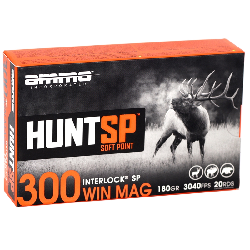 o Inc Hunt SP 300 Winchester Magnum 180 Grain InterLock Box Of 20 Ammo