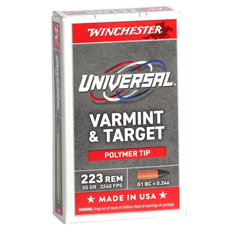 chester Universal 223 Remington 55 Grain Polymer Tip Box Of 20 Ammo