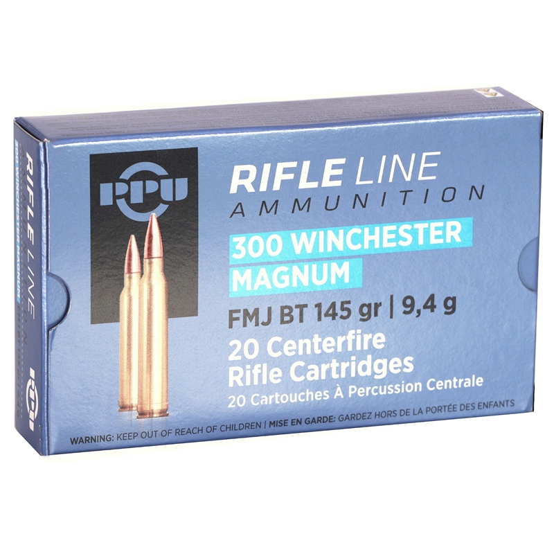 i Partizan 300 Winchester Magnum 145 Grain FMJ BT Box Of 20 Ammo