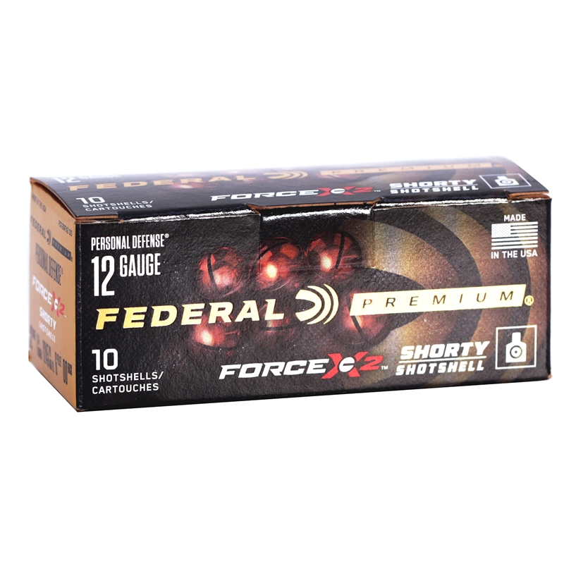 eral Premium Force X2 12 Gauge 1-3/4 6 Pellets 00 Buckshot Box Of 10 Ammo