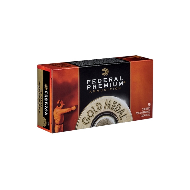 eral Gold Medal Match 45 ACP 230 Grain Full Metal Jacket Box Of 50 Ammo