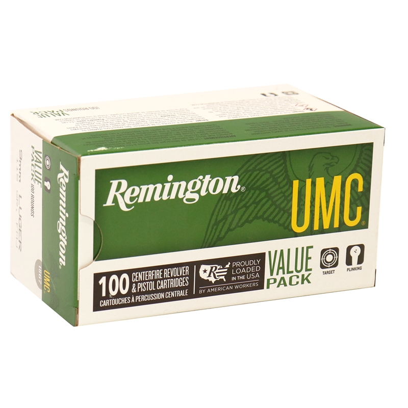 ington UMC 9mm Luger 115 Grain Full Metal Jacket Value Pack Box Of 100 Ammo