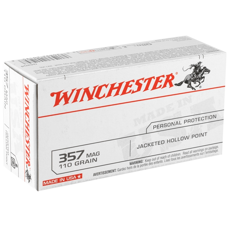 chester USA 357 Magnum 110 Grain Jacketed Hollow Point Box Of 50 Ammo