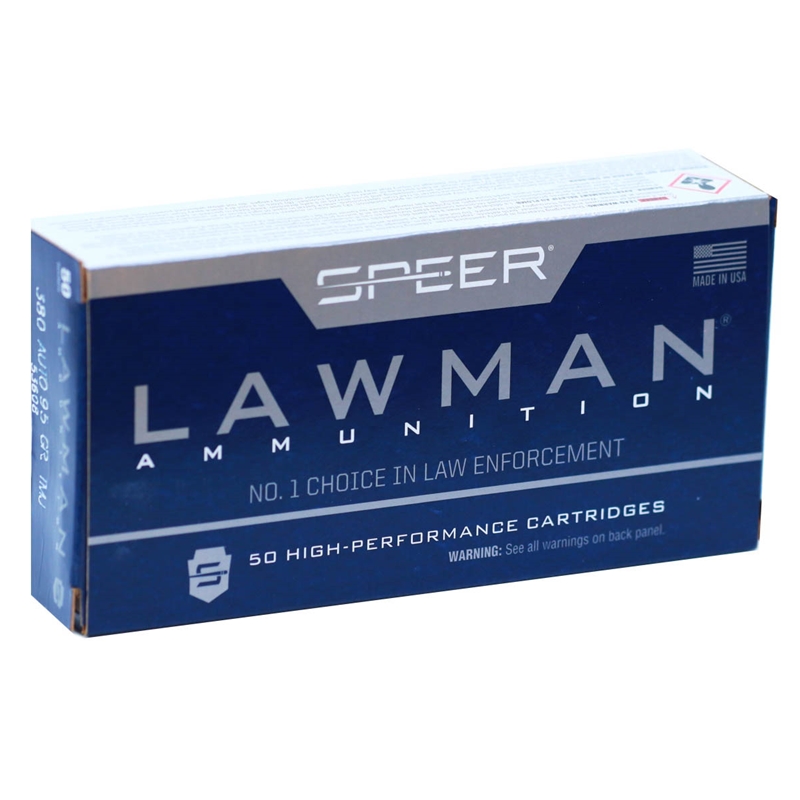 er Lawman 380 ACP AUTO 95 Grain Total Metal Jacket Box Of 50 Ammo