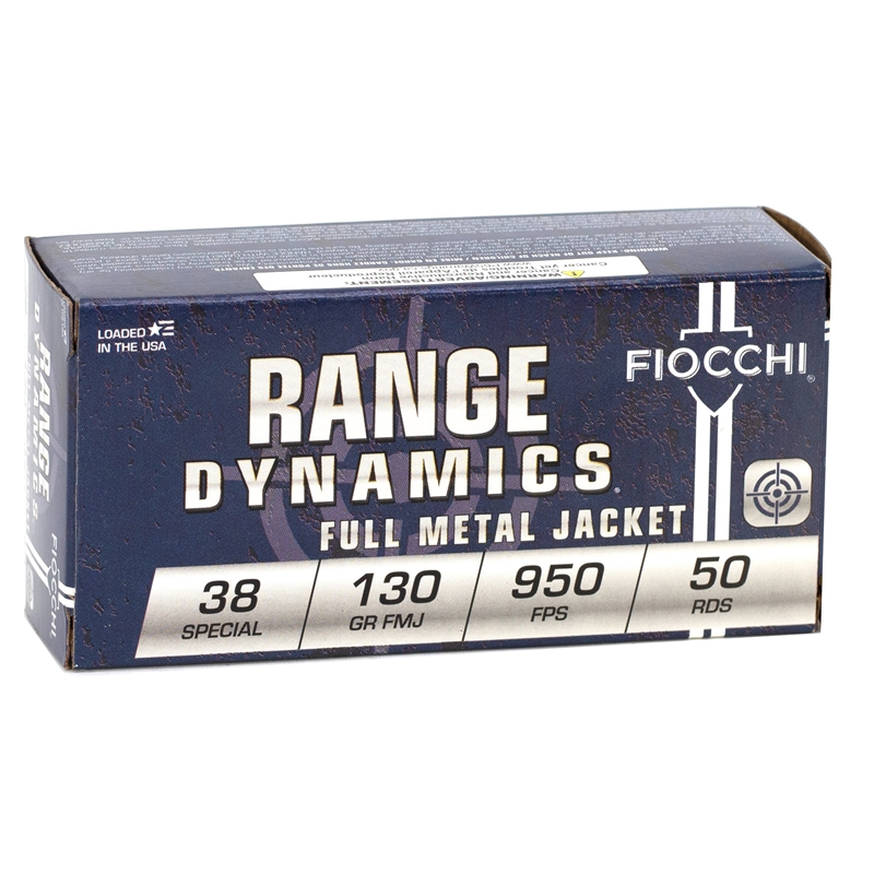 cchi Range Dynamics 38 Special 130 Grain Full Metal Jacket Box Of 50 Ammo