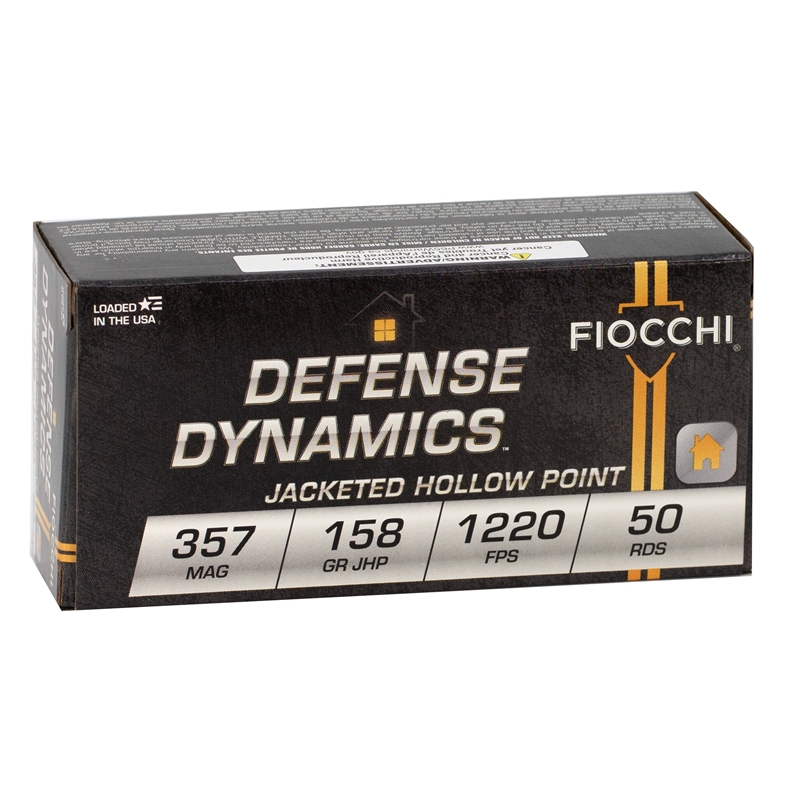 cchi Defense Dynamics 357 Magnum 158 Grain Jacketed Hollow Point Box Of 50 Ammo