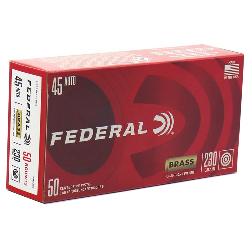 eral Champion 45 ACP AUTO 230 Grain Full Metal Jacket Box Of 50 Ammo