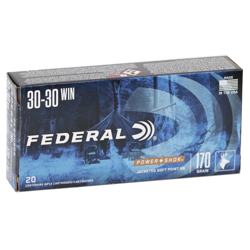 eral Power-Shok 30-30 Winchester 170 Grain Soft Point Round Nose Box Of 20 Ammo