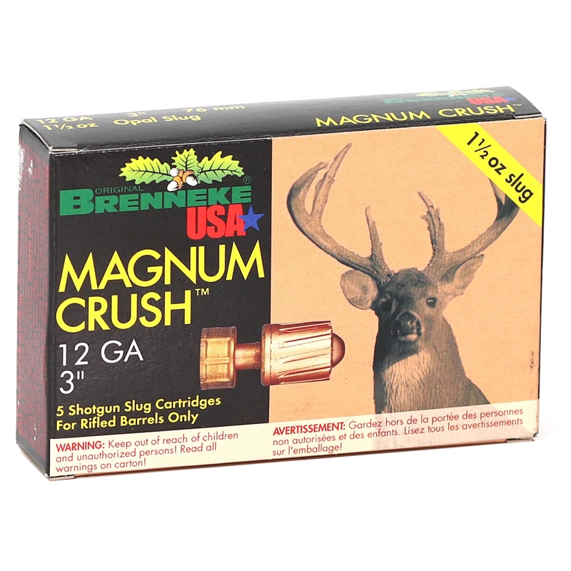 nneke USA Magnum Crush 12 Gauge 3 1-1/2 Oz. Opal Slugs Box Of 5 Ammo