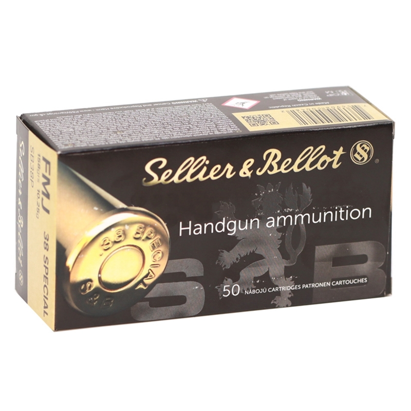 lier & Bellot 38 Special 158 Grain Full Metal Jacket Box Of 50 Ammo