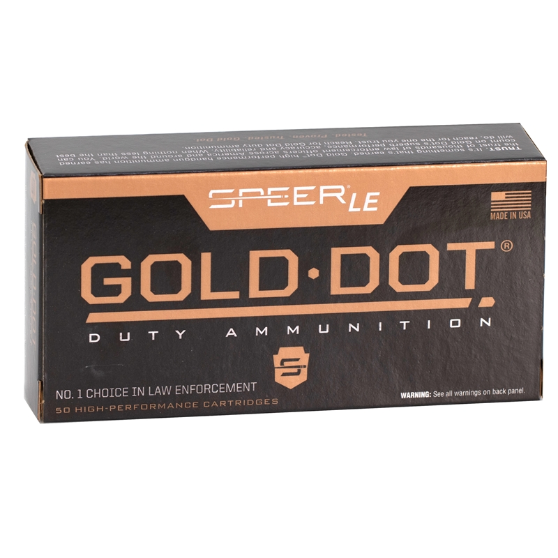 er Gold Dot LE Duty 9mm Luger 147 Grain Jacketed Hollow Point Box Of 50 Ammo