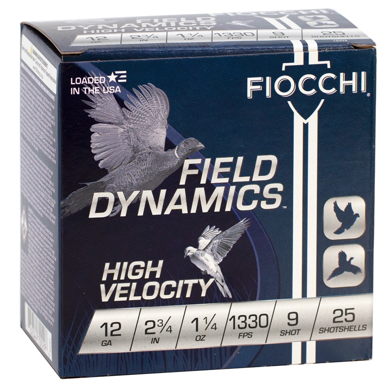 cchi High Velocity 12 Gauge 2-3/4 1-1/4oz #9 Lead Shot Box Of 25 Ammo