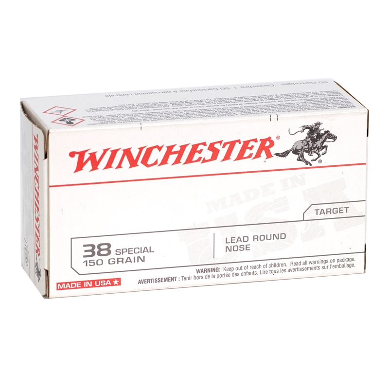 chester USA 38 Special 150 Grain Lead Round Nose Box Of 50 Ammo